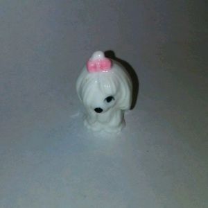 Vintage Bug House bone china miniatures shitsu fig